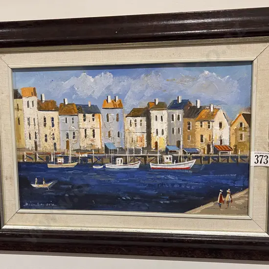 Brian Bouverie - Saint Micheal France - Oil on Board