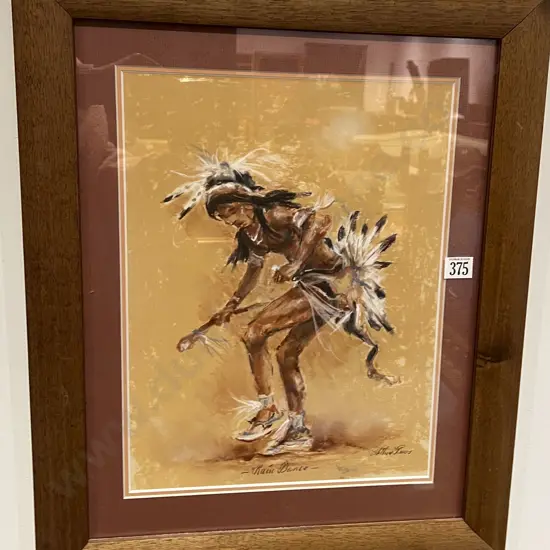 Arthur Boos - Rain Dance - Pastel on Paper