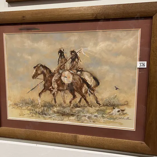 Arthur Boos - War Paint - Pastel on Paper