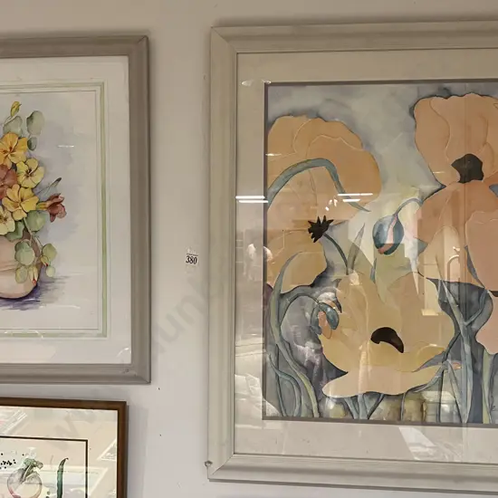 Two W/C Floral Still Life