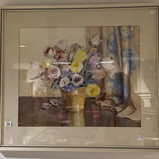A. L. Avery - Still Life Tulips - Watercolour