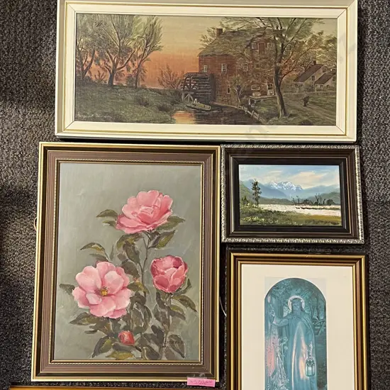 Six Assorted Framed Works