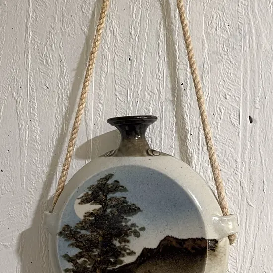 Pottery Wall Hanging Flagon