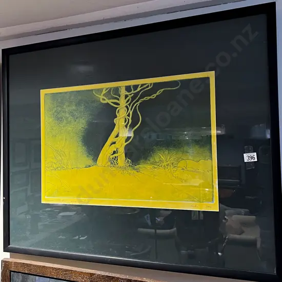 Bodhi - Japanese Gardens - Hand coloured Etching