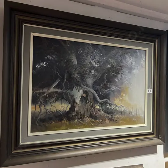 Brian Baxter - Old Gum Tree - Oil on Board