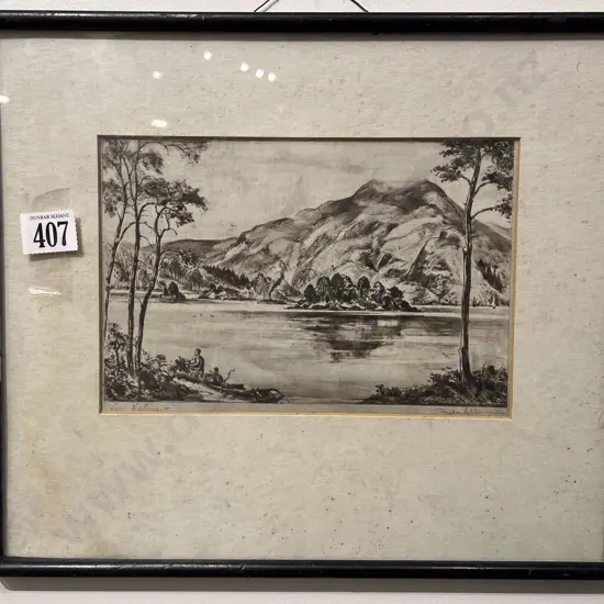 Small Framed Vintage Etching