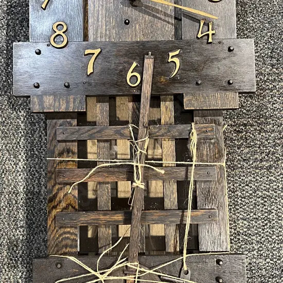 Vintage Oak Wall Clock