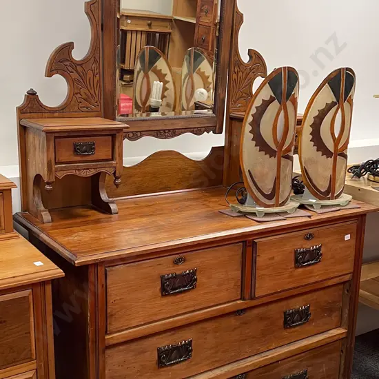 Kauri Mirror Backed Dressing Chest