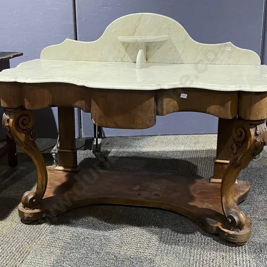 Victorian Marble Topped Wash Stand