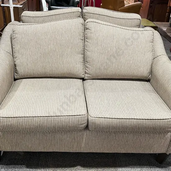 Pair of Upholstered Modern Two Seater Sofas