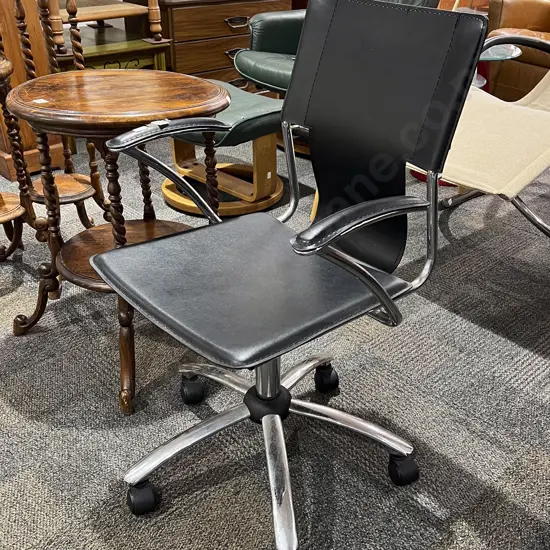 Modern Chrome Computer Chair