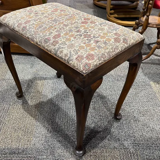 Upholstery Topped Piano Stool