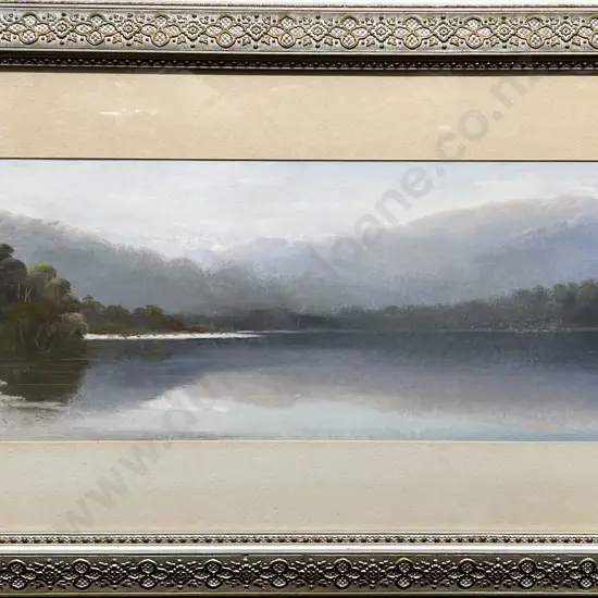 J. D. Perrett - Reflective Lake Scene - Pastel