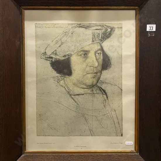 Vintage Oak Framed Bookplate Print