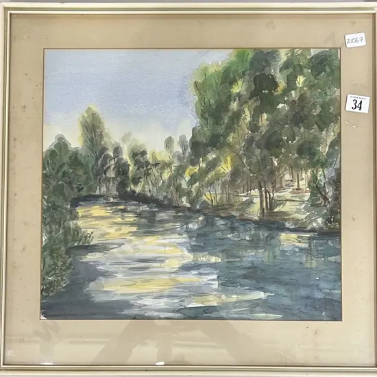 Rene Browne - Reflection Waikanae - W/C