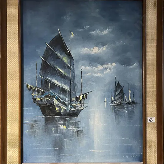 C. M. Lau - Sailing Scene - Oil on Canvas