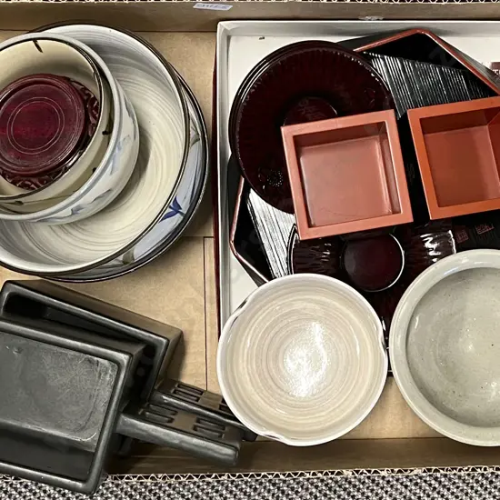 Small Quantity of Assorted Including Lacquer Ware