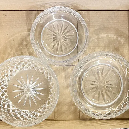 Three Crystal Bowls