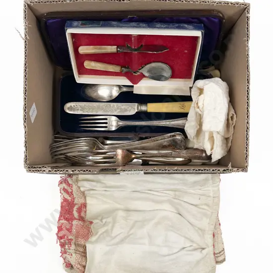 Small Quantity of Assorted Cutlery Incl. Bonehandled