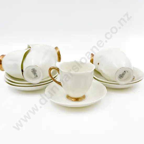 Six Royal Doulton Coffee Cups & Saucers