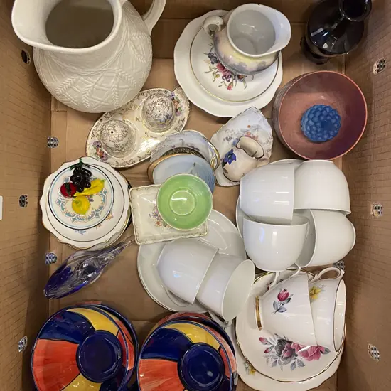 Box of Assorted Fancy China