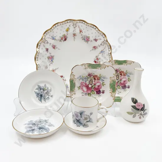 Small Quantity of Assorted Fancy China Incl. Royal Worcester Coffee Cup & Saucer