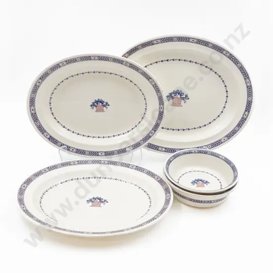 Five Pieces of Wedgwood 'Boston' Dinner China