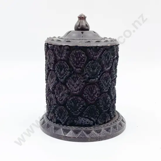 Cylindrical Lidded Box made from Punga