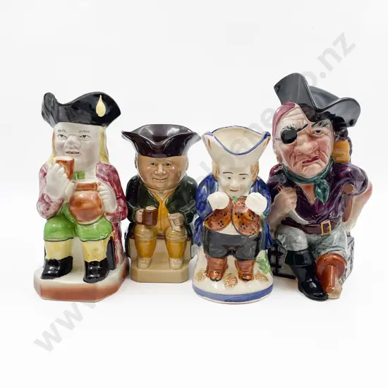 Four Assorted Toby Jugs