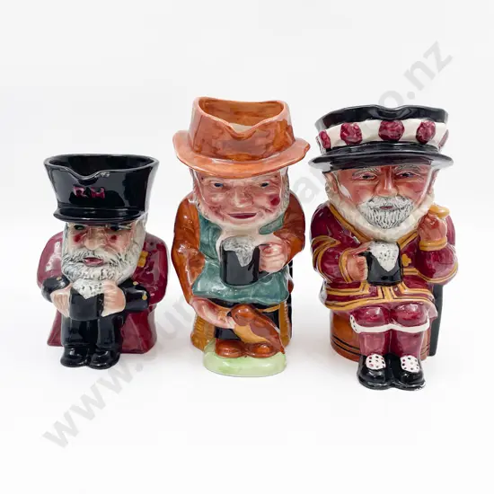 Three Assorted Toby Jugs
