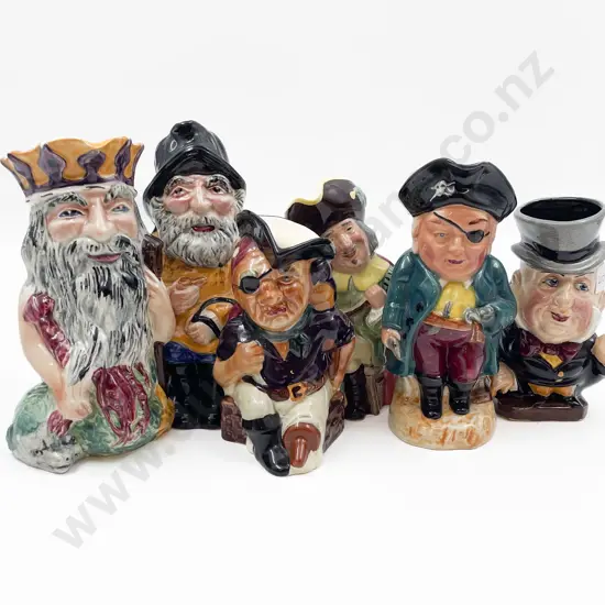 Six Assorted Toby Jugs