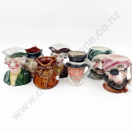 Seven Assorted Character Jugs