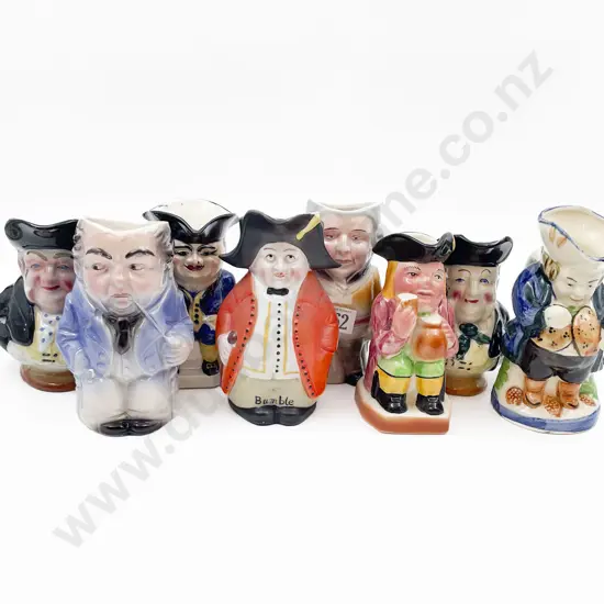 Eight Assorted Toby Jugs