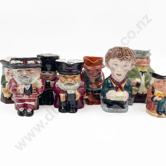 Eight Assorted Toby Jugs