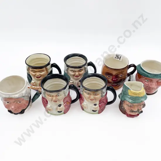 Eight Assorted Character Mugs/Jugs