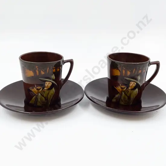 Pair of RD King's Pattern Cups & Saucers
