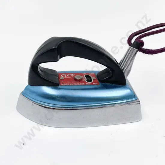Vintage Small Travelling Iron in Original Box