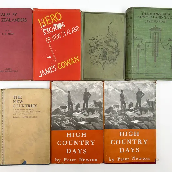 Quantity of Vintage NZ Reference Books Including James Cowans "Hero Stories of New Zealand"