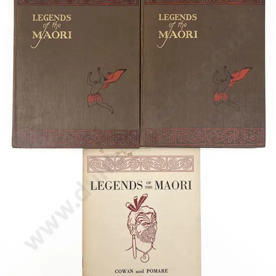 Volume I & II of "Legends of the Maori" with "In Explanation" Booklet