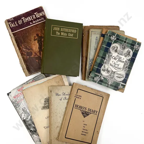 Quantity of Assorted NZ Reference Books Including John Rutherfords "The White Chief"