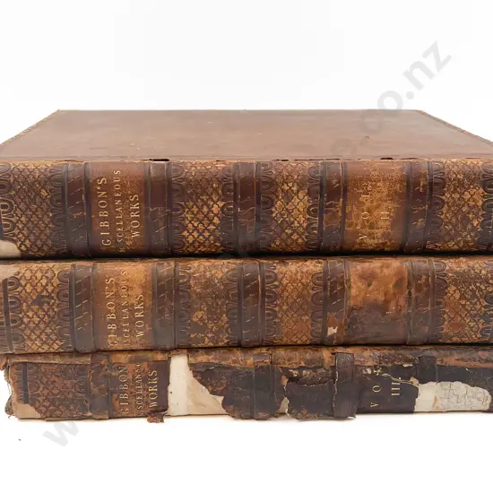 Volumes I II & III of "Gibbon's Miscellaneous Works"