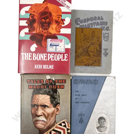 Four Vintage NZ Books Including Keri Hulmes 'The Bone People"