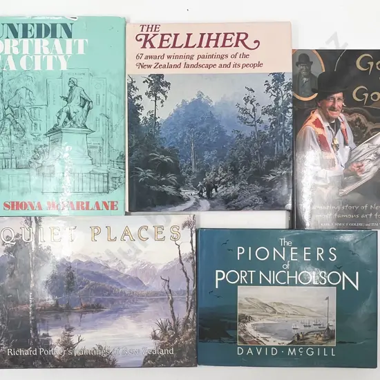 Five Assorted NZ Art Reference Volumes
