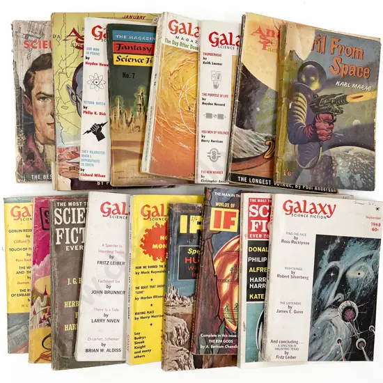 Small Box of Assorted Vintage Sci-fi Books