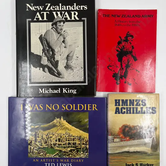 Four Assorted NZ War Reference Volumes
