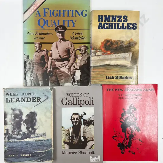 Five Assorted NZ War Reference Volumes