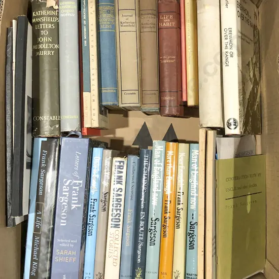 Box of Assorted Books Incl. NZ Literary Reference