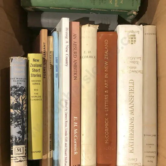 Box of Mostly NZ Poetical Reference Volumes