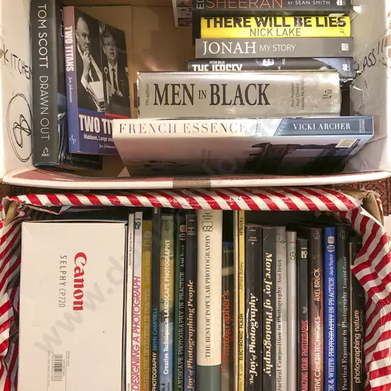 Two Boxes of Assorted Books Incl. Photography Reference