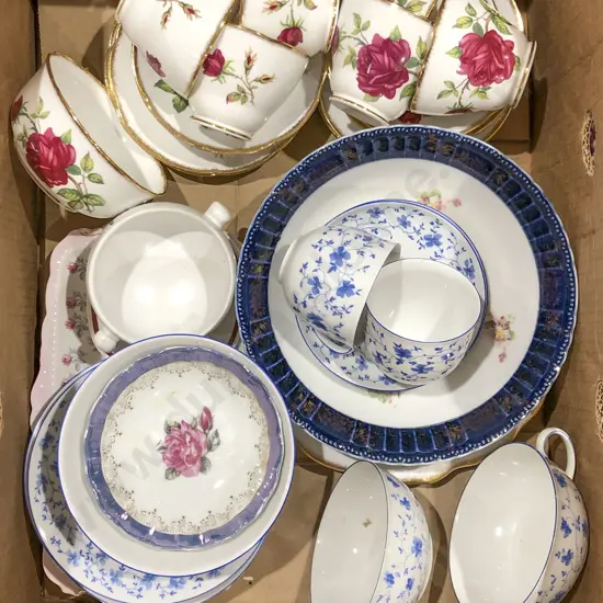 Box of Assorted Fancy China